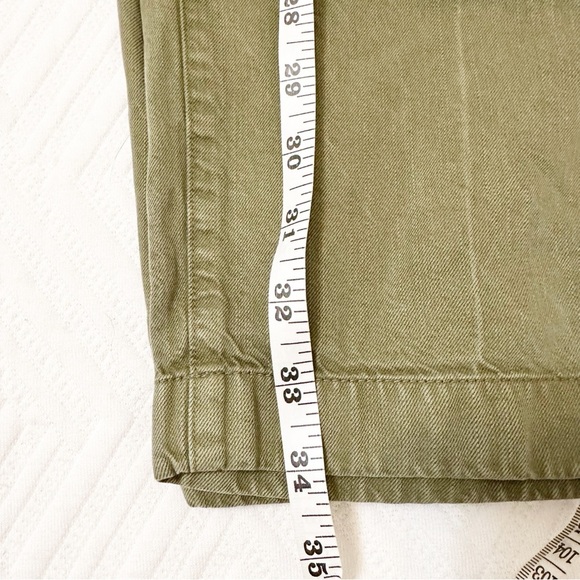 J Crew Olive Comfort 100% Lyocell Cropped / Ankle Pants Size 4 - Picture 8 of 8
